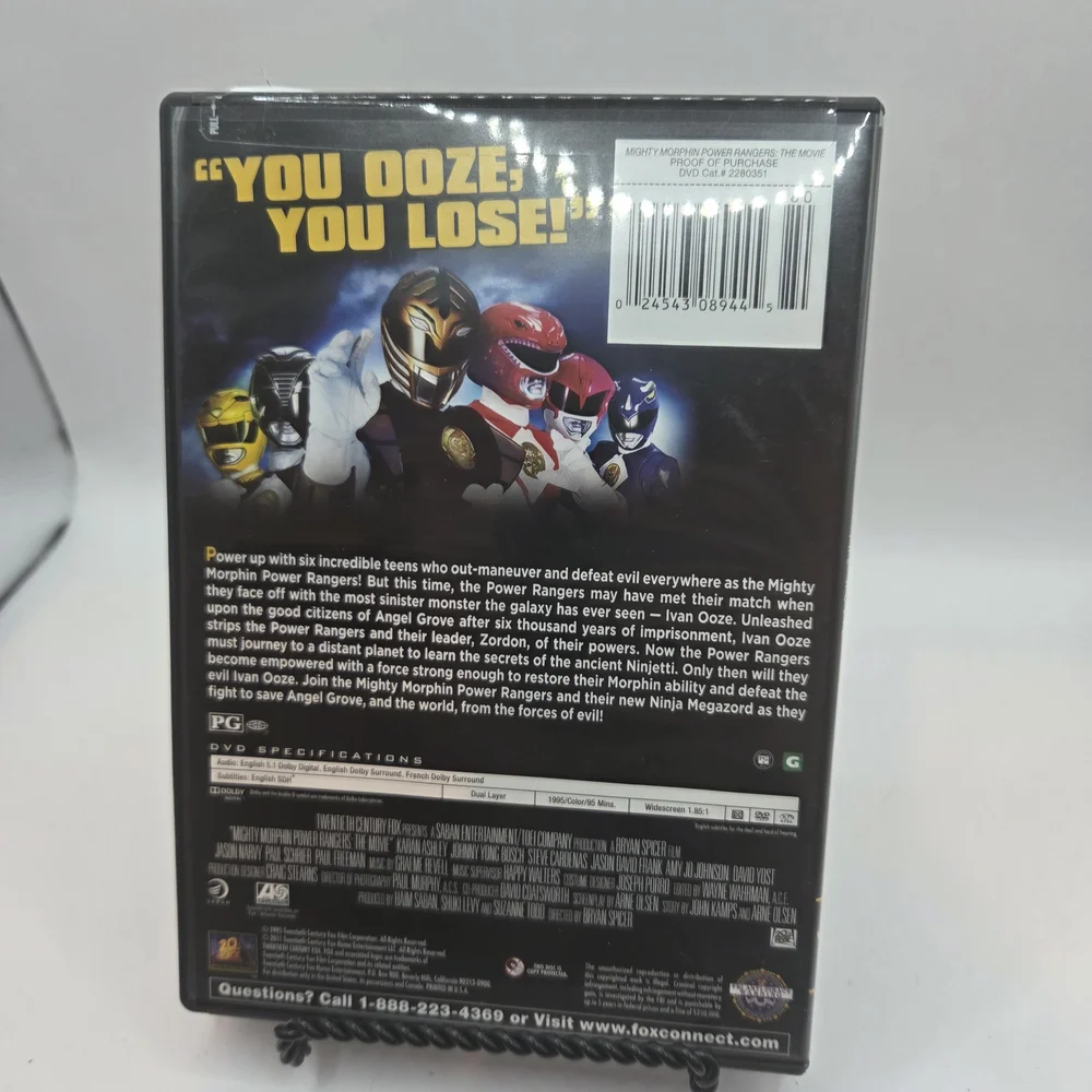 Mighty Morphin Power Rangers DVD - Picture 2 of 3